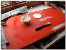 Shortening a Centreboard - Primer and paint